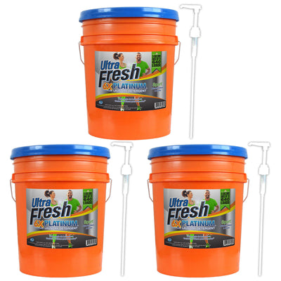Ultra Fresh 6X Platinum 5 Gal Sport Laundry Detergent, Up to 640 Loads (3 Pack) - VMInnovations
