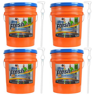 Ultra Fresh 6X Platinum 5 Gal Sport Laundry Detergent, Up to 640 Loads (4 Pack) - VMInnovations