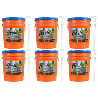 Ultra Fresh 6X Platinum 5 Gal Sport Laundry Detergent, Up to 640 Loads (6 Pack) - VMInnovations