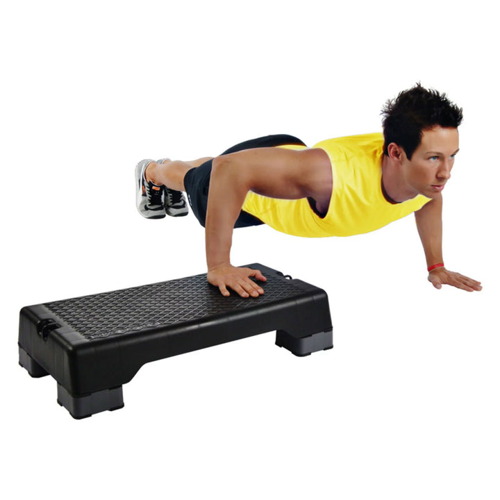 Stamina Aerobic Step w/Portable & Lightweight Construction for Fitness(Open Box)