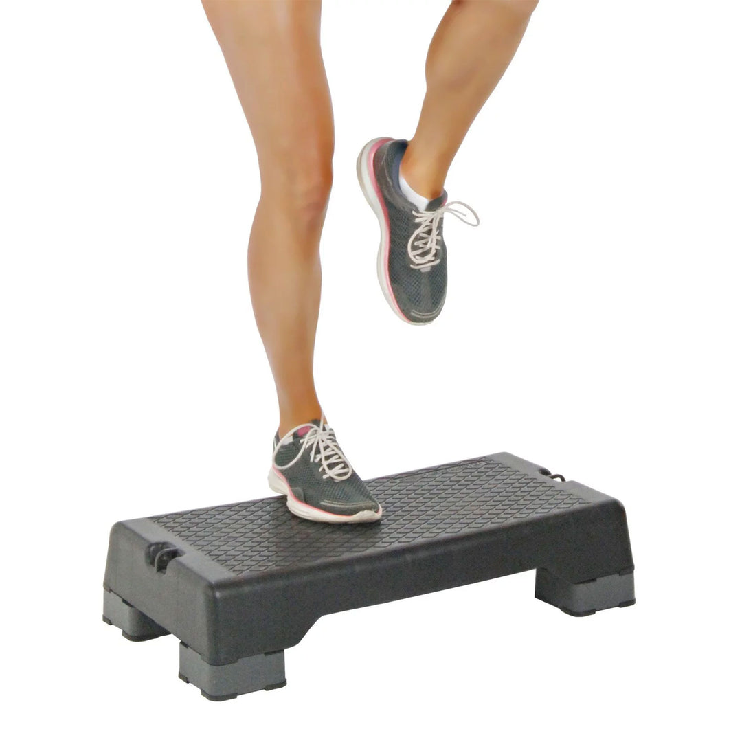 Stamina Aerobic Step w/Portable & Lightweight Construction for Fitness(Open Box)