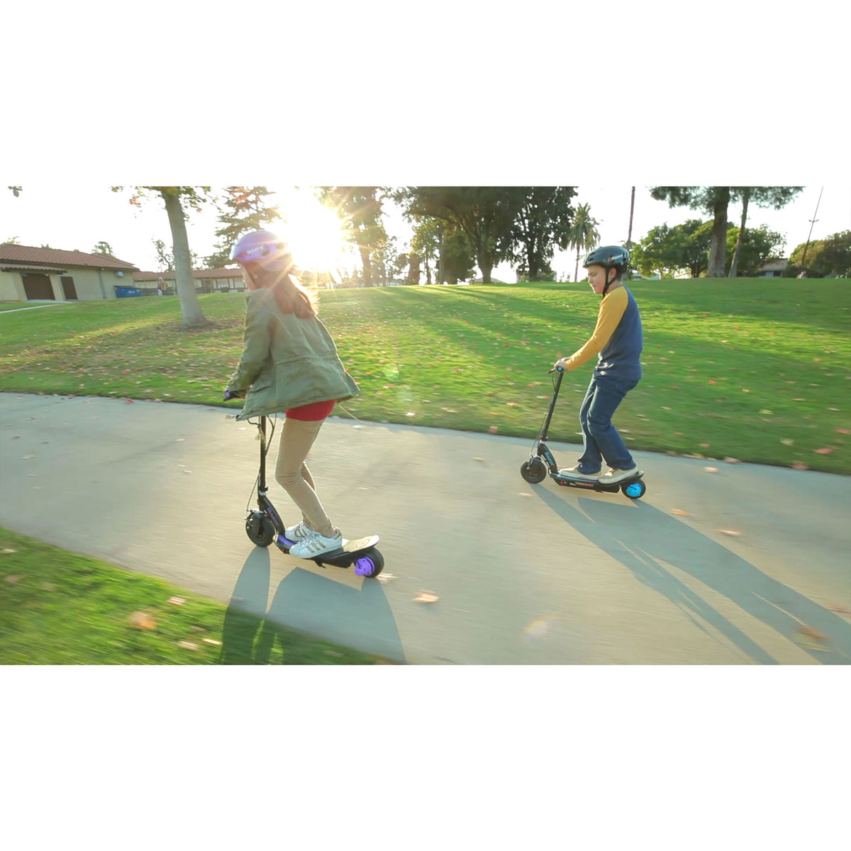 Razor E100 Kids Motorized 24 Volt Electric Powered Ride On Scooter, Sweet Pea