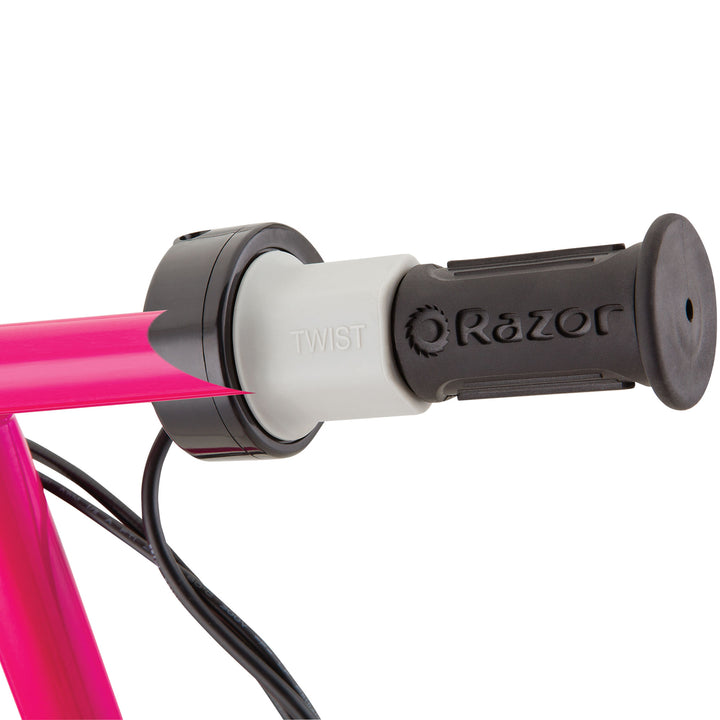 Razor Power E100 Electric Scooter w/ Hand Front Brake, Daisy Pink (Used)
