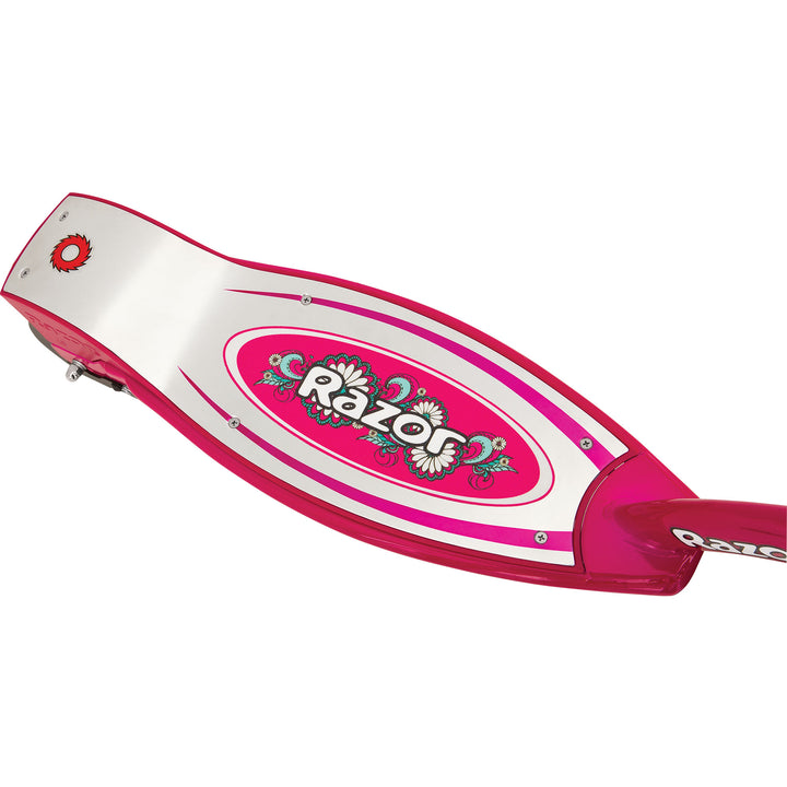Razor Power E100 Electric Scooter w/ Hand Front Brake, Daisy Pink (Used)