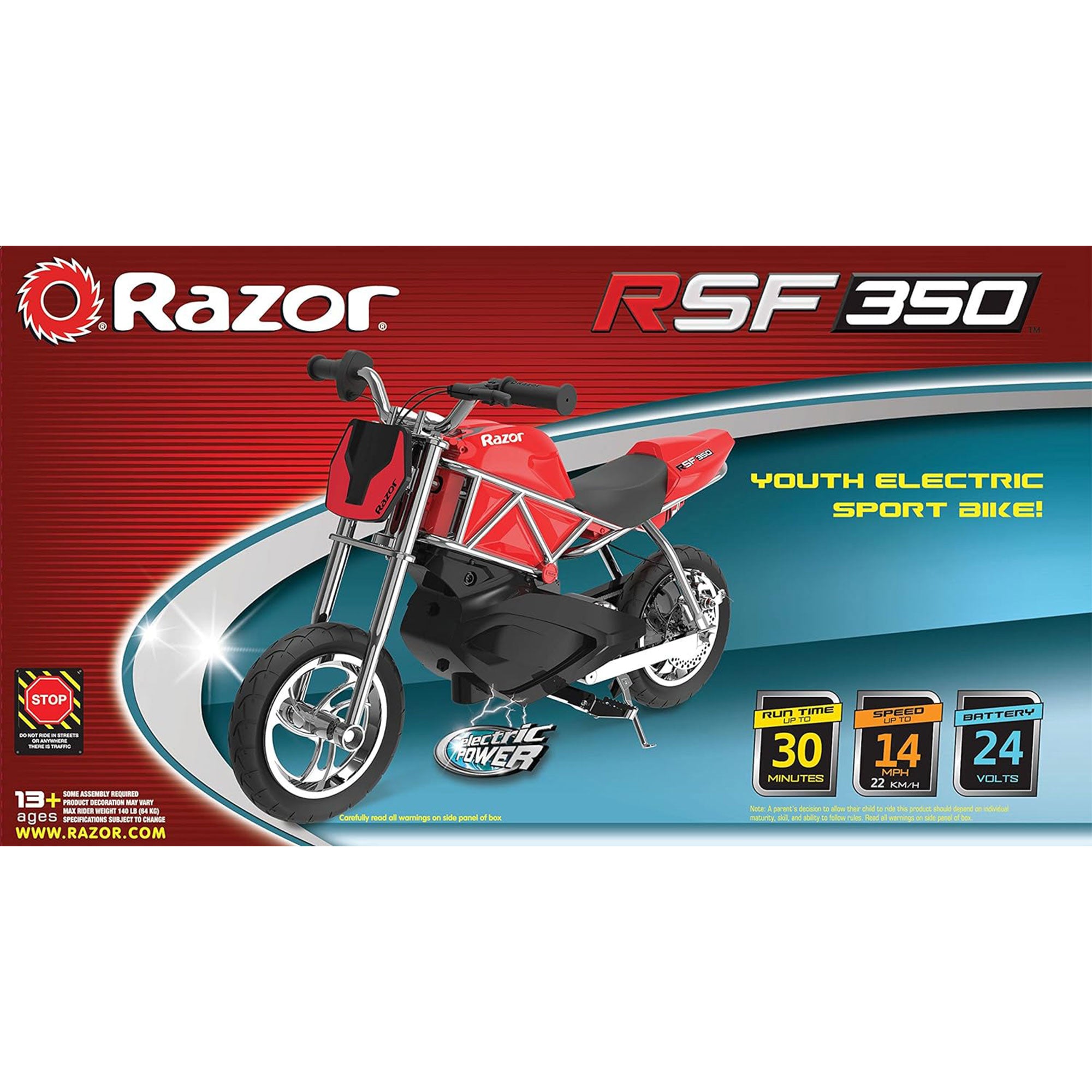 Razor RSF350 Single Speed Electric Bike w/ Chain Driven Motor (Open Box) - VMInnovations