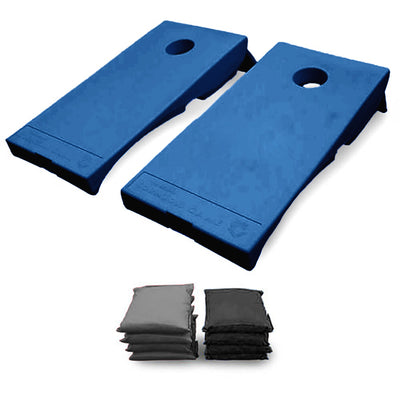 Driveway Games All Weather Indoor/Outdoor Bean Bag Cornhole Board Set, Blue - VMInnovations