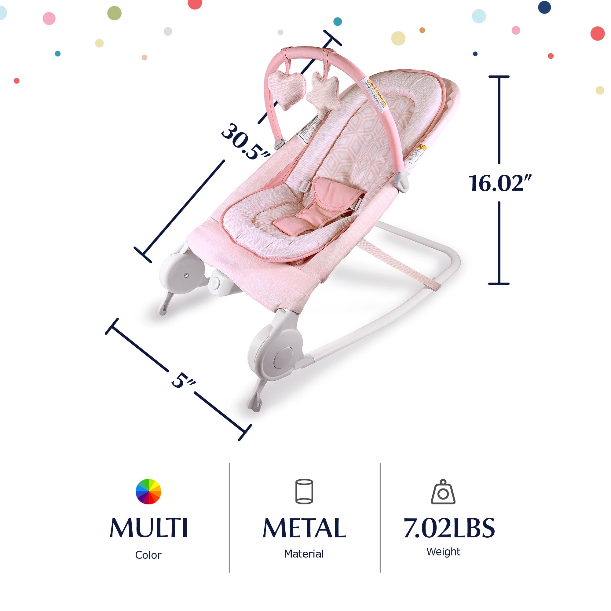 Ingenuity Summer 2 In 1 Bouncer and Rocker Duo with Inclined Sleeper Design - VMInnovations