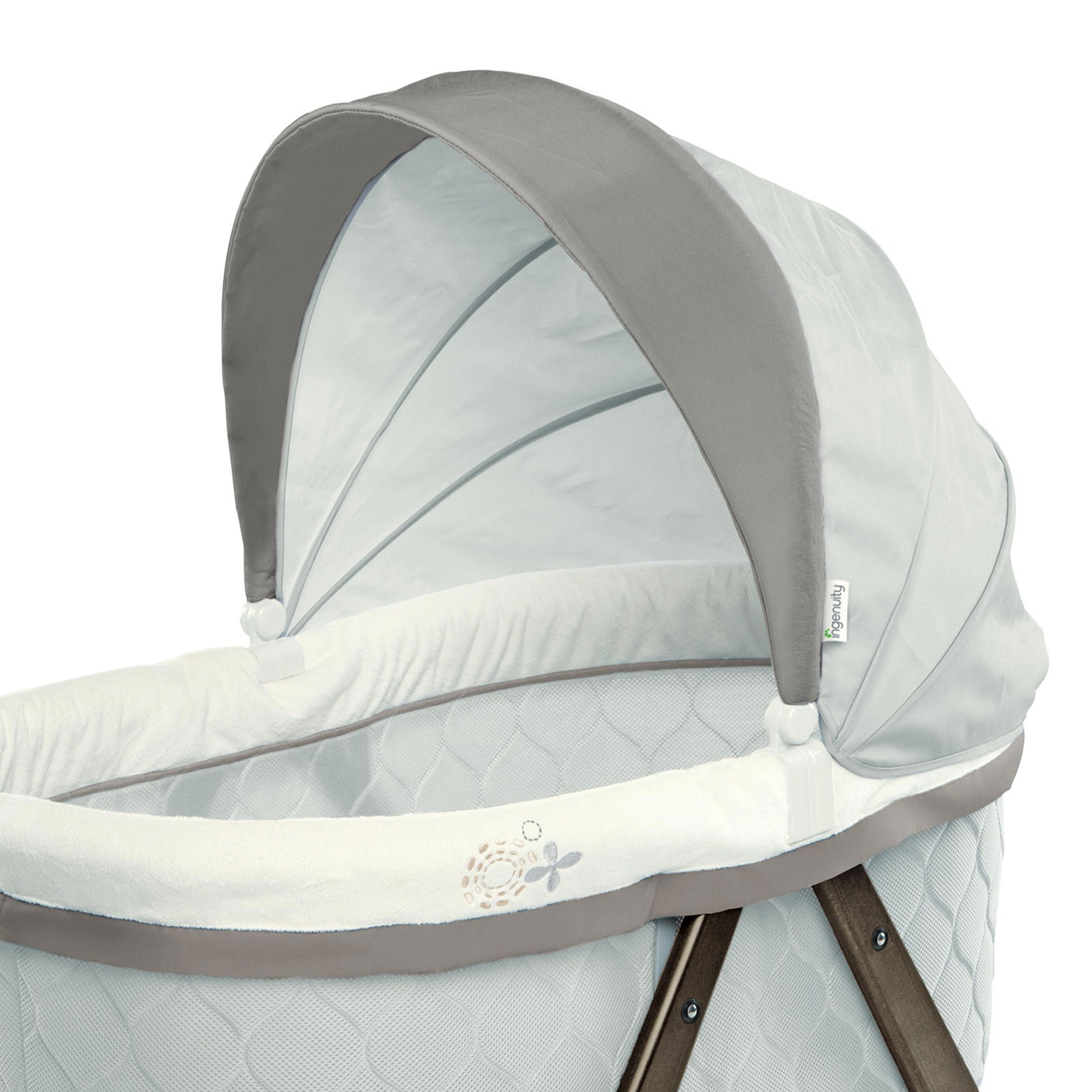 Ingenuity Spacious Foldaway Rocking Wood Sleeping Bassinet, Carrington(Open Box) - VMInnovations