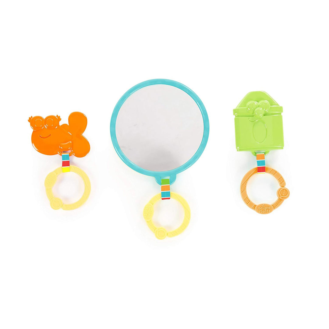 Bright Starts Sesame Street Tummy Time Elmo Prop Mat with 3 Detachable Toys - VMInnovations