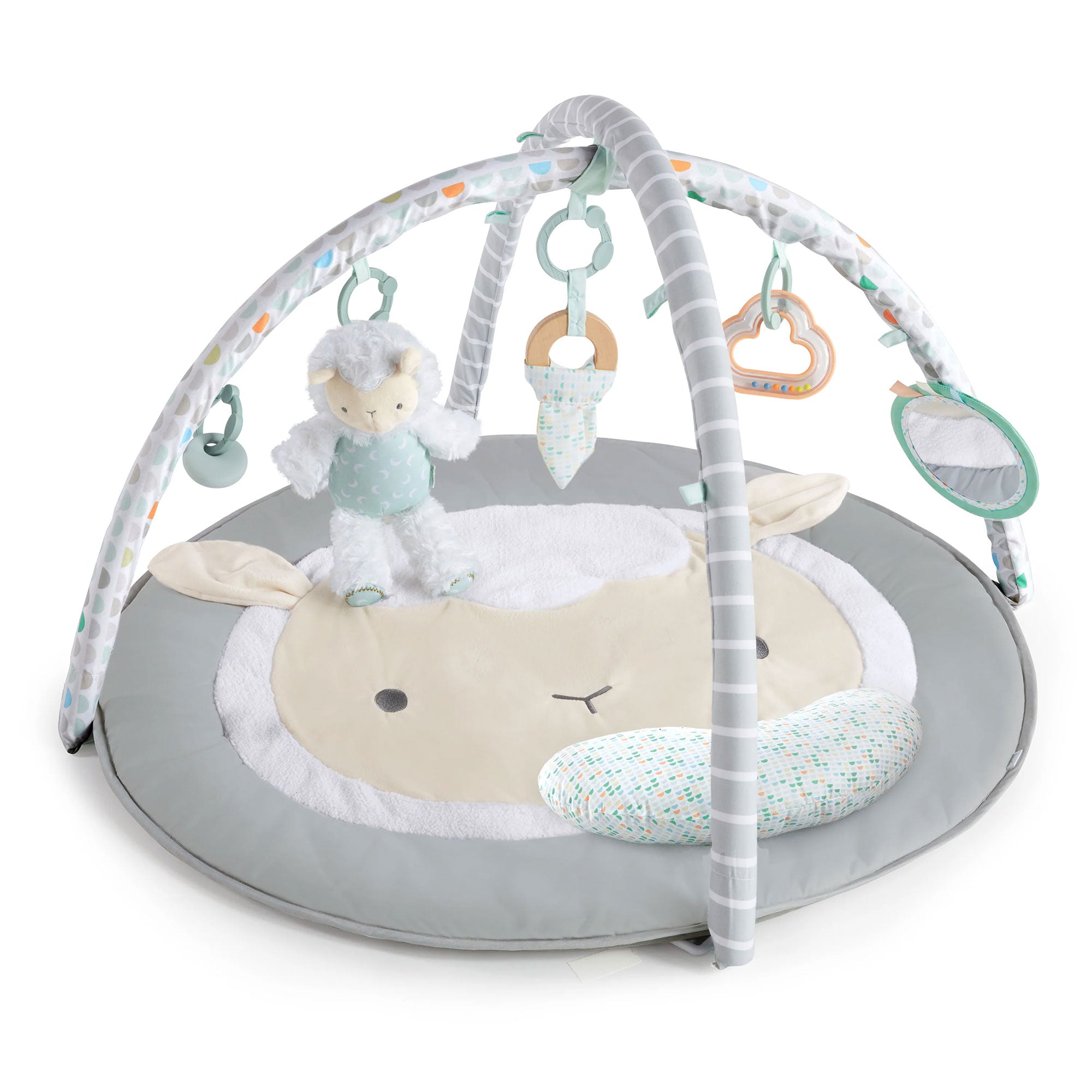 Ingenuity Spot Ultra Plush Baby Activity Gym and Tummy Time Mat,Corrie(Open Box) - VMInnovations