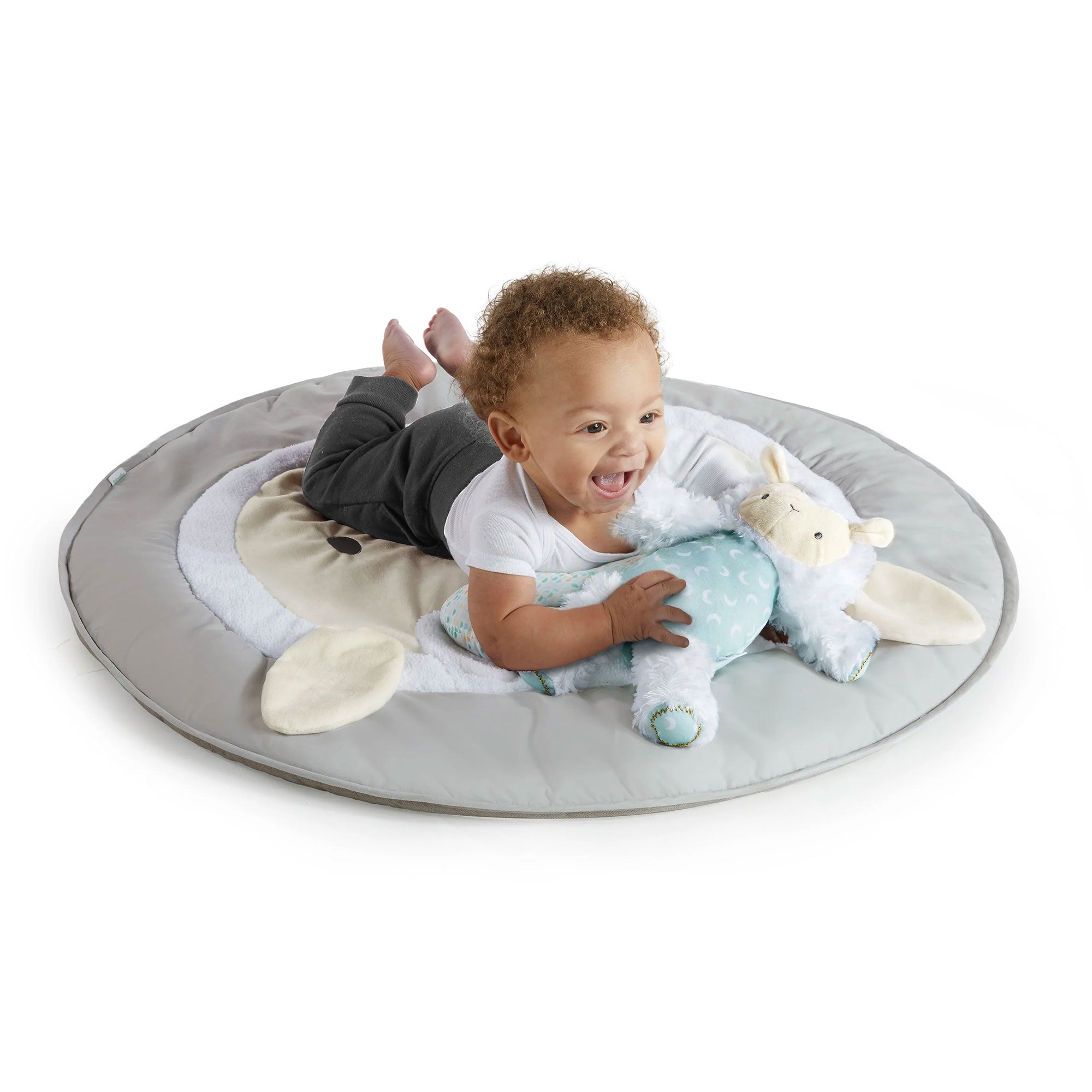 Ingenuity Spot Ultra Plush Baby Activity Gym and Tummy Time Mat,Corrie(Open Box) - VMInnovations