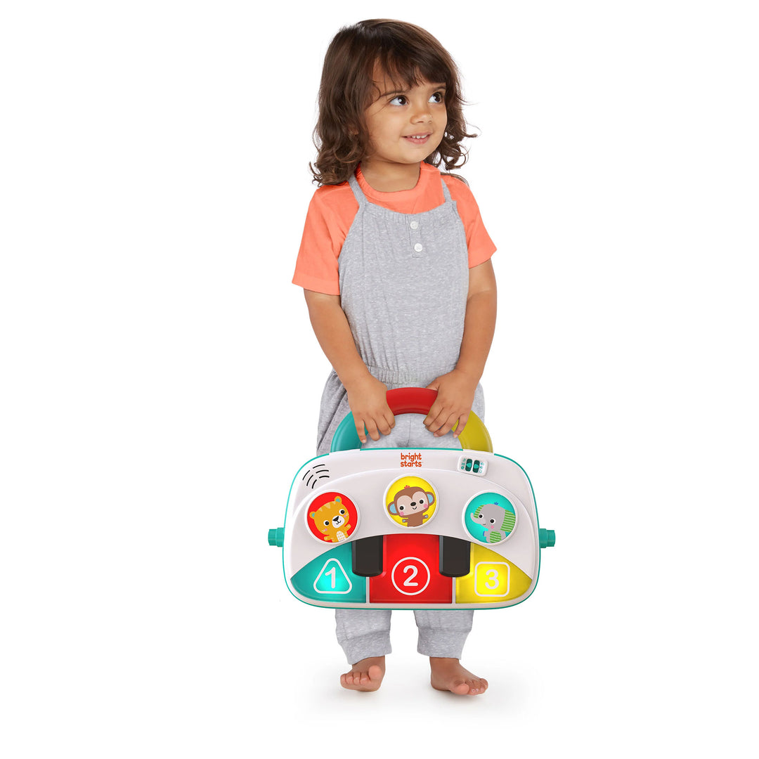 Bright Starts 4 in 1 Groovin Kicks Piano Drum Baby Play Gym, Tropical (Used) - VMInnovations
