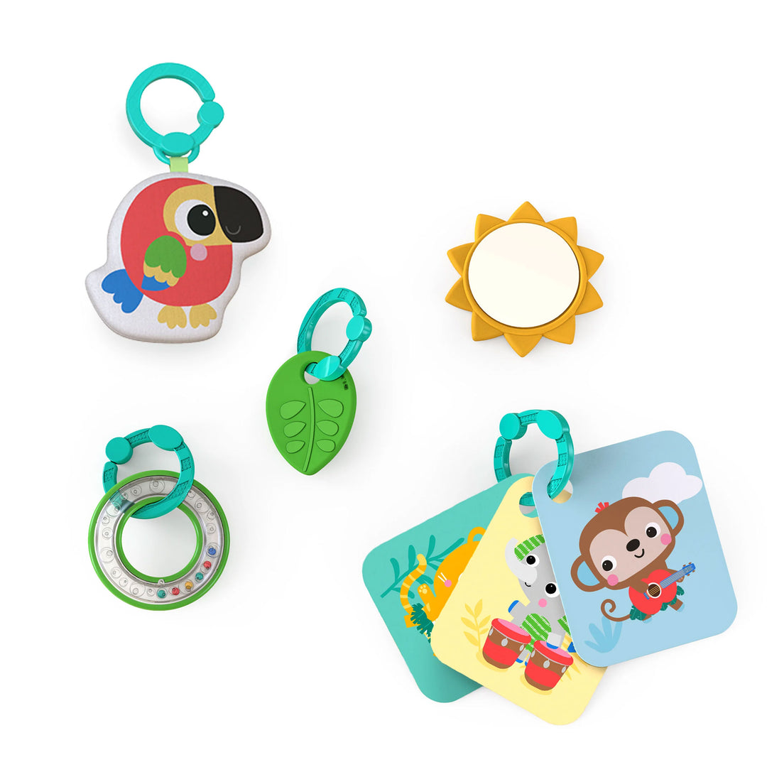 Bright Starts 4 in 1 Groovin Piano & Drum Baby Gym, Tropical Safari (Open Box) - VMInnovations