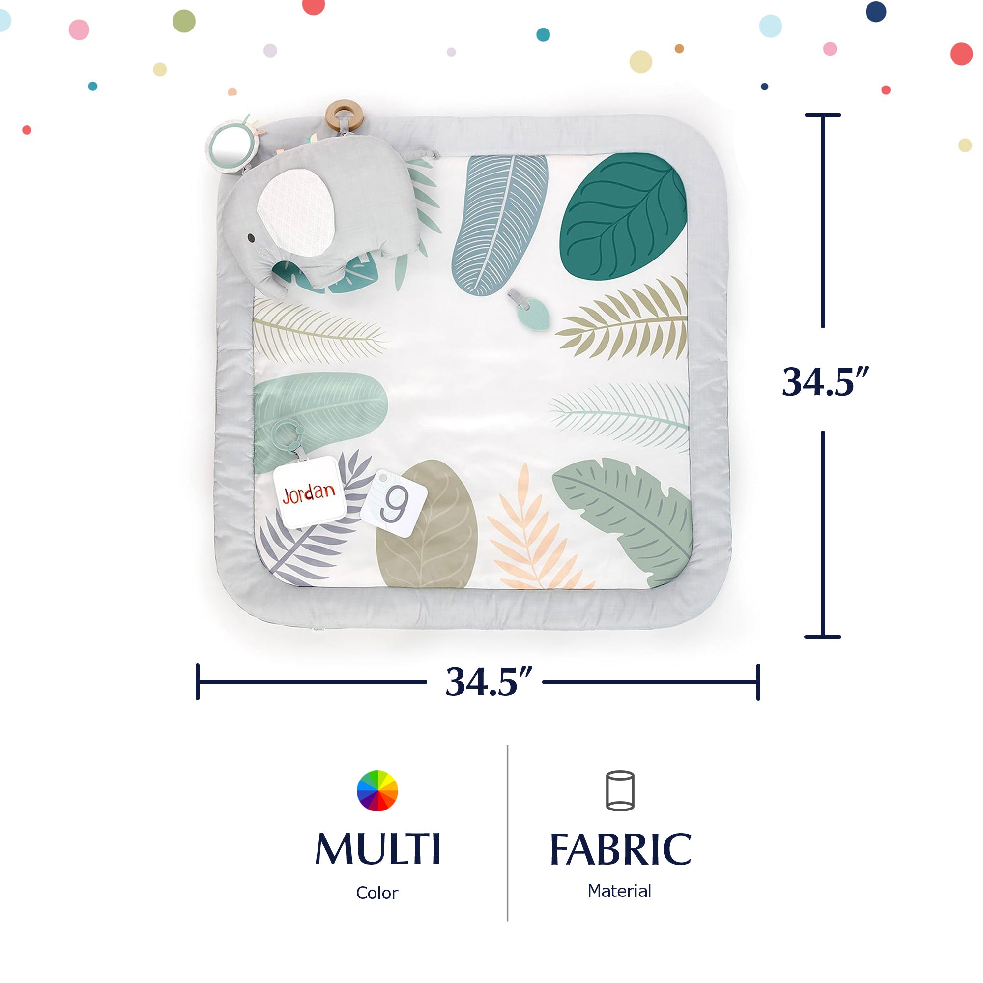 Ingenuity Spot Baby Milestone Tummy Time Activity Mat & Play Gym (Open Box) - VMInnovations
