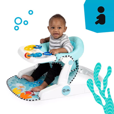 Baby Einstein Unisex Sea of Support 2 In 1 Sit Up Floor Seat with Soft Seat Pad - VMInnovations