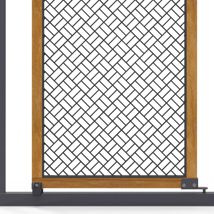 Summer Infant 26" Extra Tall Doorway 36S Series Pet & Baby Gate, Oak Wood (Used)