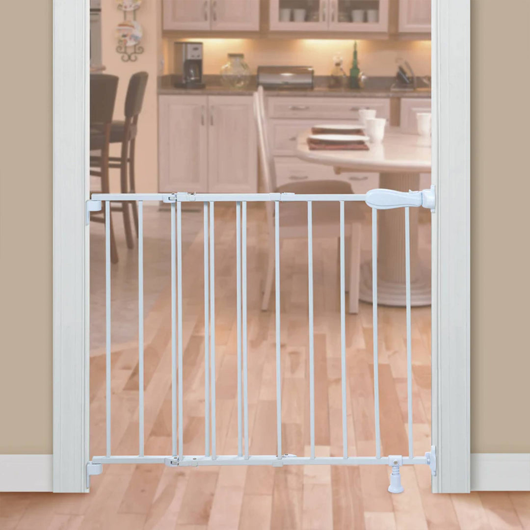 Ingenuity 30" Infant Top of Stairs Simple to Secure Baby Gate, White (Open Box) - VMInnovations