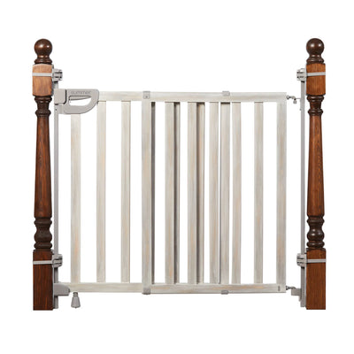 Summer Infant Banister and Stair Wood Safety Gate with Extra Wide Door Design