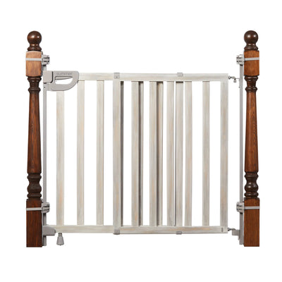 Summer Infant Banister & Stair Wood Safety Gate w/Extra Wide Door Design (Used) - VMInnovations
