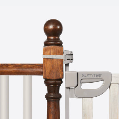 Summer Infant Banister & Stair Wood Safety Gate w/Extra Wide Door Design (Used) - VMInnovations