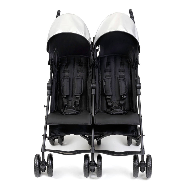 Summer Infant 3Dlite Side by Side Double Stroller for Infants & Toddlers, Black