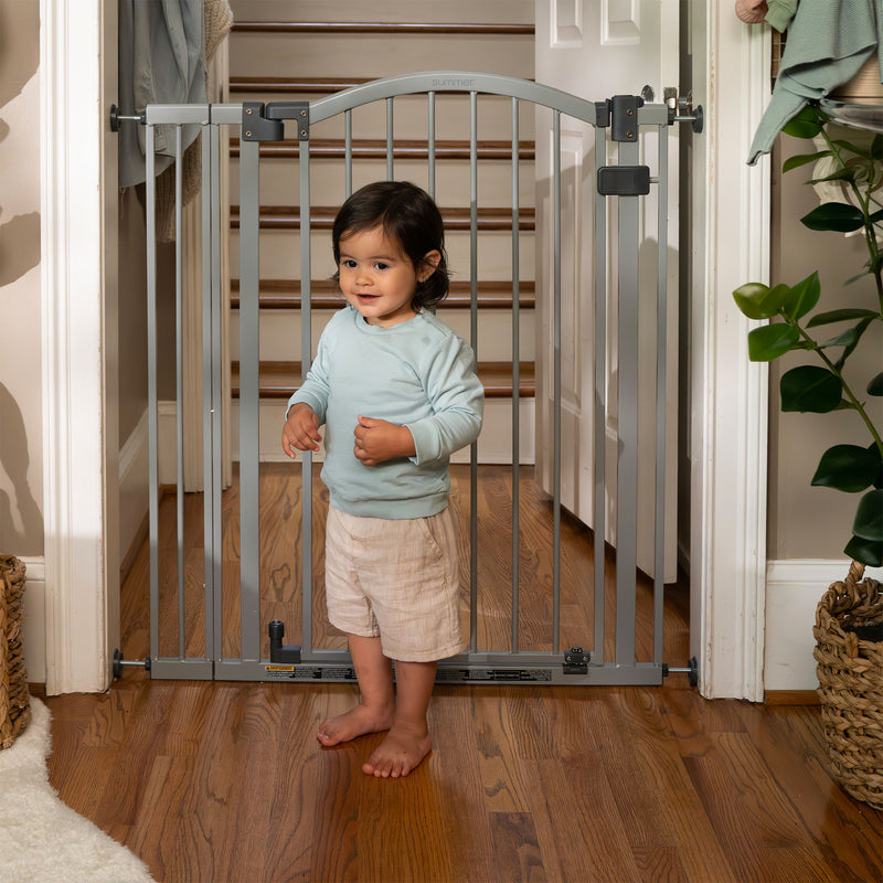 Ingenuity Summer Infant 36" Extra Tall & Wide Pet & Baby Gate, Gray (Open Box)