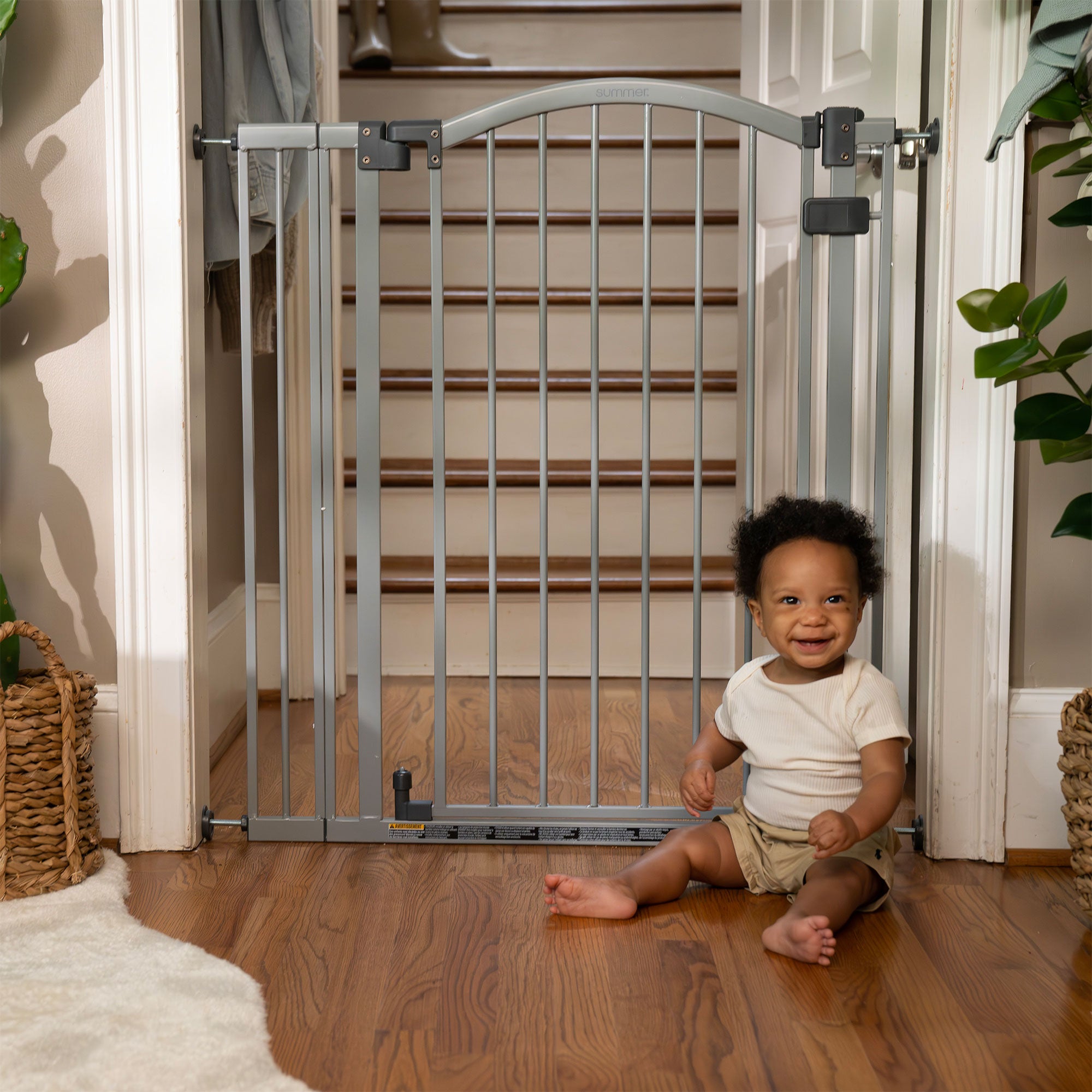 Ingenuity Summer Infant 36" Extra Tall & Wide Pet & Baby Gate, Gray (Open Box) - VMInnovations