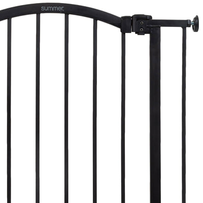 Summer 36" Extra Tall Summer Decorative Pet and Baby Gate, Black (Open Box)