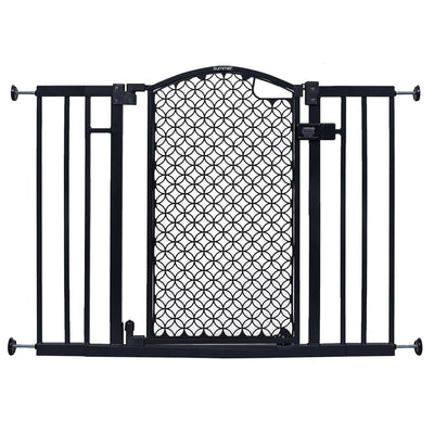 Summer Infant 30 Inch Walk Thru Auto Close Pet and Baby Gate, Gray (Open Box) - VMInnovations