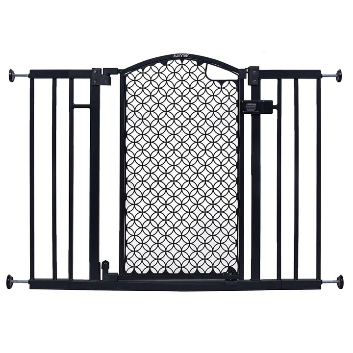 Summer Infant 30 Inch Walk Thru Auto Close Pet and Baby Gate, Gray (Open Box) - VMInnovations