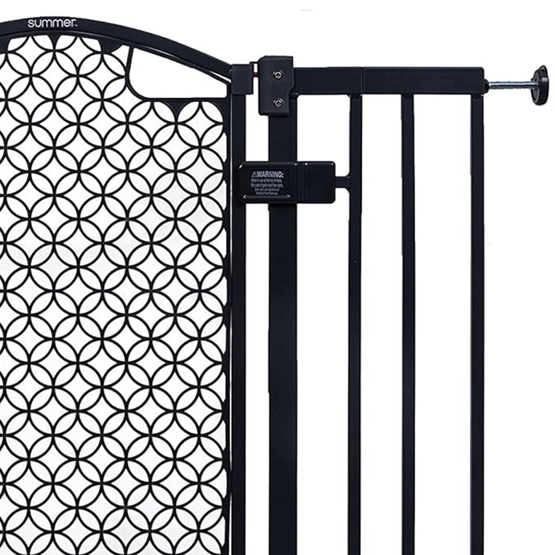 Summer Infant 30 Inch Modern Home Walk Thru Auto Close Pet and Baby Gate, Gray