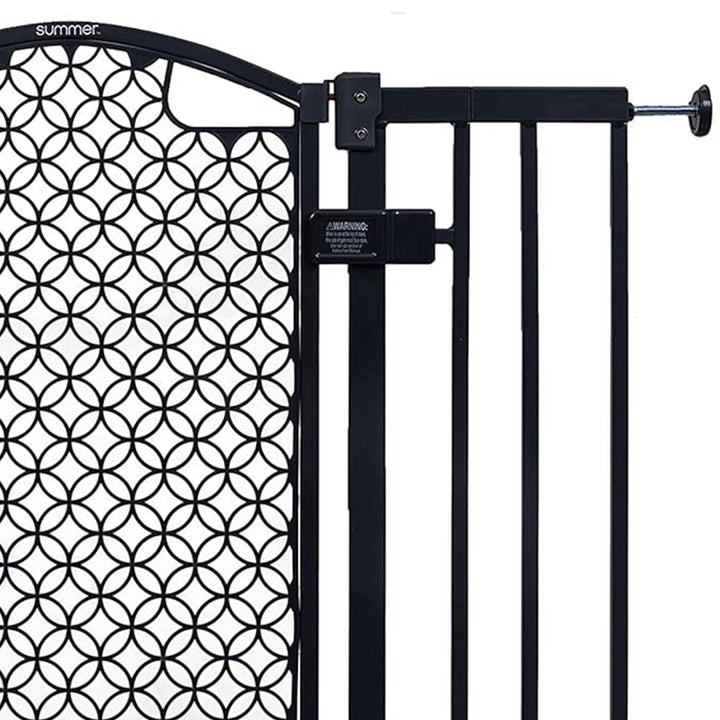 Summer Infant 30 Inch Modern Home Walk Thru Auto Close Pet and Baby Gate, Gray