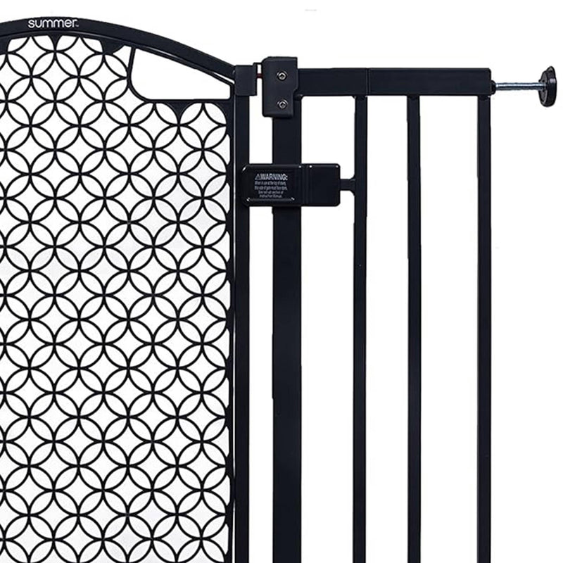 Summer Infant 30 Inch Walk Thru Auto Close Pet and Baby Gate, Gray (Open Box)