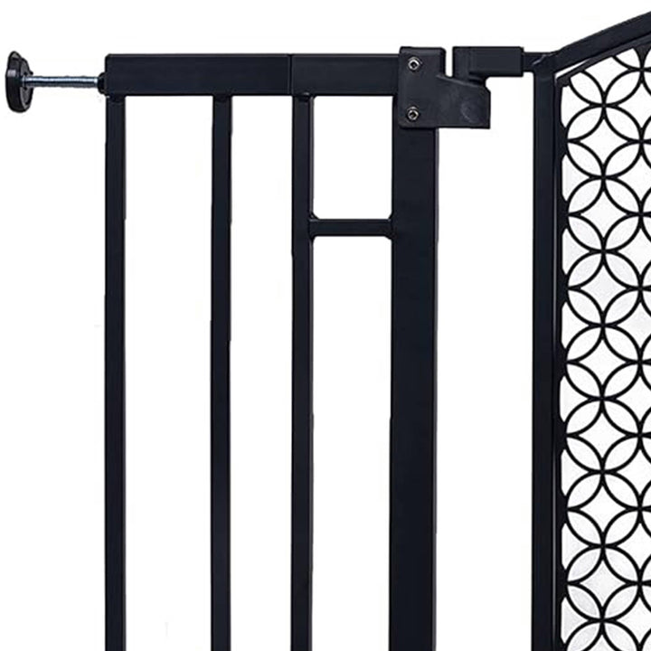 Summer Infant 30 Inch Modern Home Walk Thru Auto Close Pet and Baby Gate, Gray