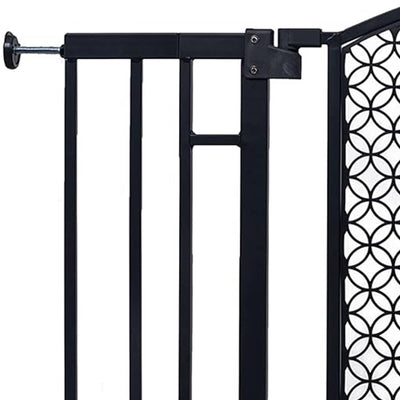 Summer Infant 30" Modern Home Walk Thru Auto Close Pet and Baby Gate, Gray(Used)