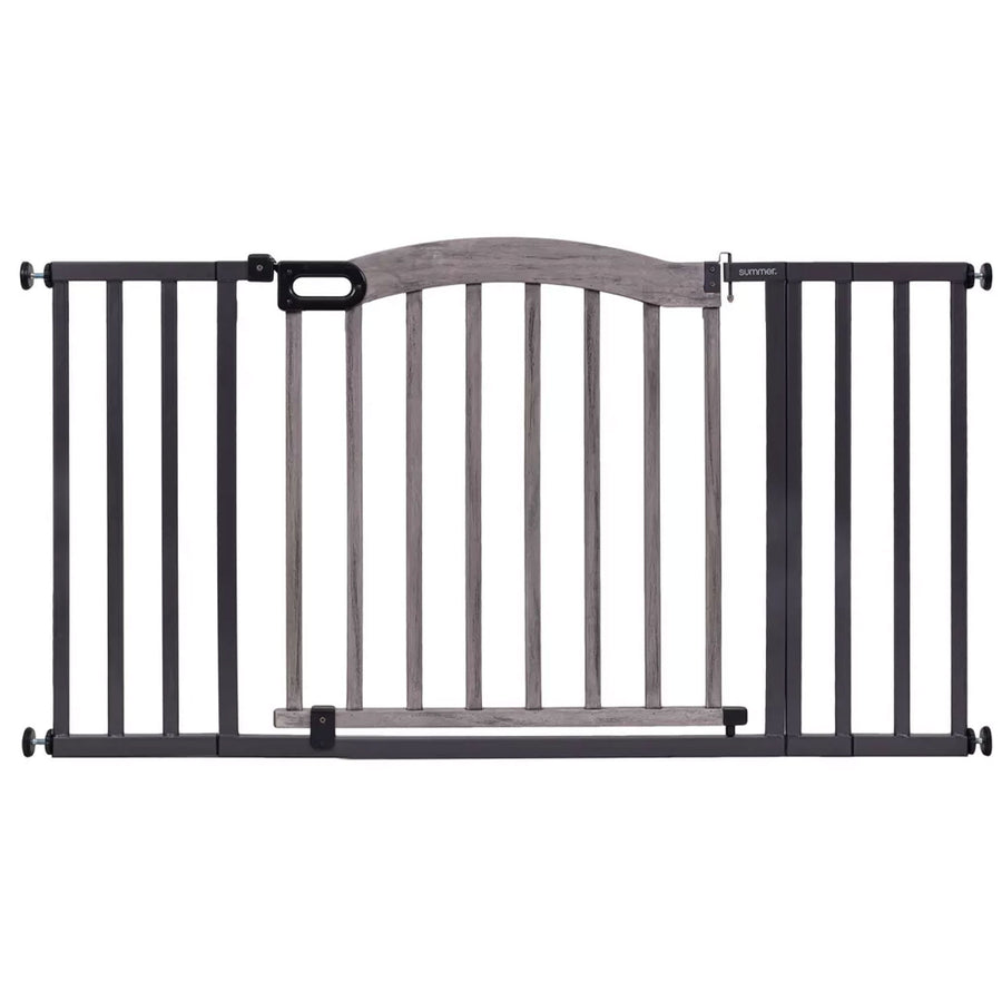 Summer Infant 32" Decorative Wood & Metal Pet and Baby Gate, Gray (For Parts) - VMInnovations