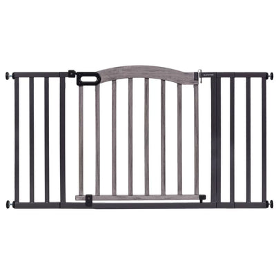 Summer Infant 32" Summer Decorative Wood & Metal Pet and Baby Gate, Gray (Used)