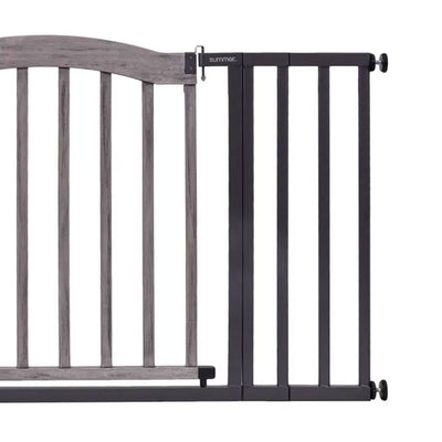Summer Infant 32" Summer Decorative Wood & Metal Pet and Baby Gate, Gray (Used) - VMInnovations