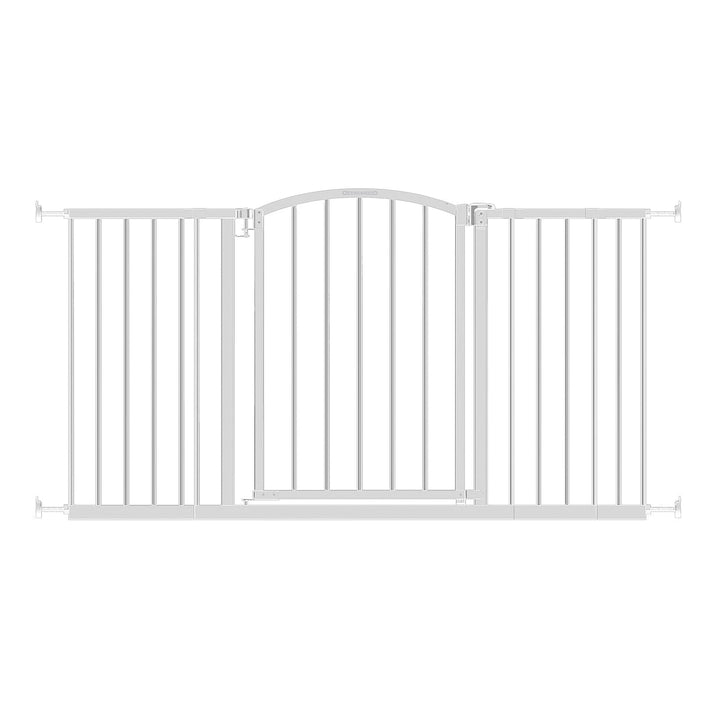 Ingenuity Ozzy & Kazoo 27” Tall Walk Through Dog Gate For Doorway or Stairway