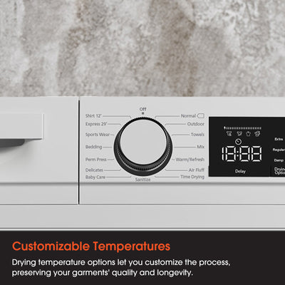 Magic Chef 24 Inch Condensing Front Load Stackable Electric Dryer with Options - VMInnovations
