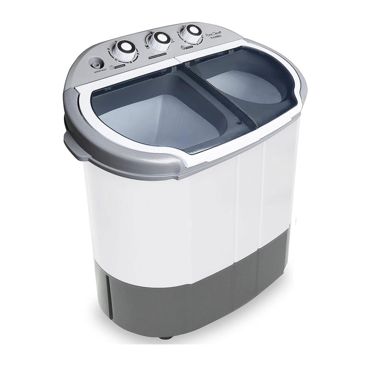 Pyle Pure Clean 110 Volt 2 in 1 Compact and Portable Washer & Dryer, Gray (Used)