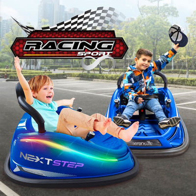 Serenelife 360 Degree Spinning Bumper Car Belt & Controls, Blue (Open Box) - VMInnovations