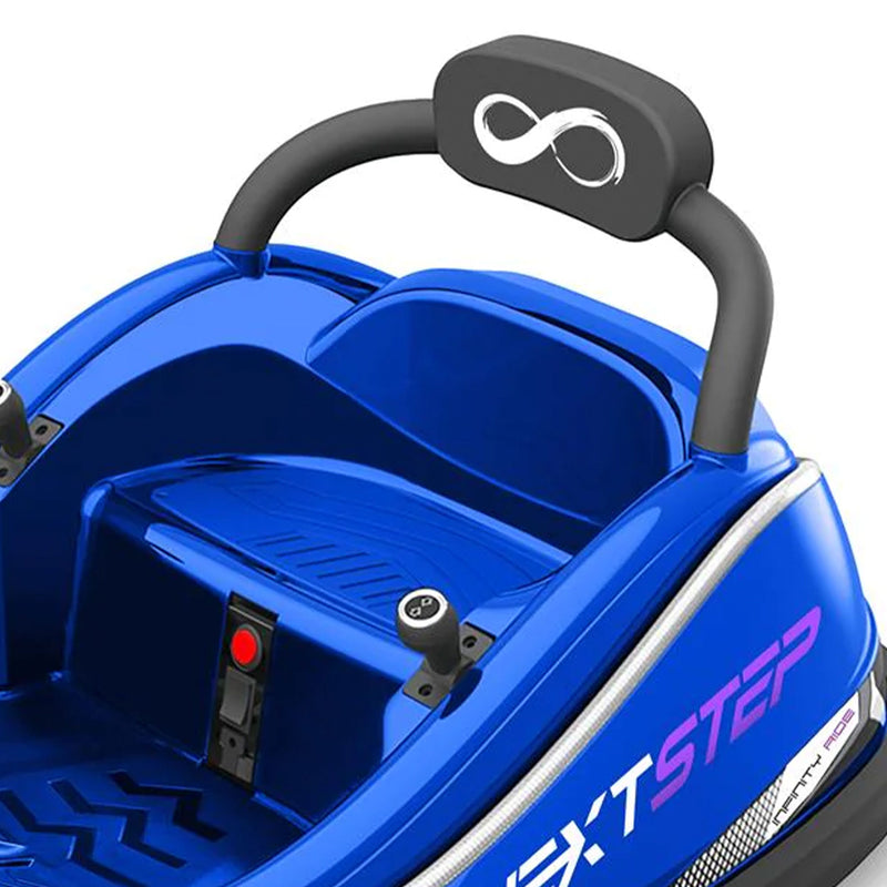 Serenelife 360 Degree Spinning Bumper Car w/Adjustable Belt & Controls, Blue