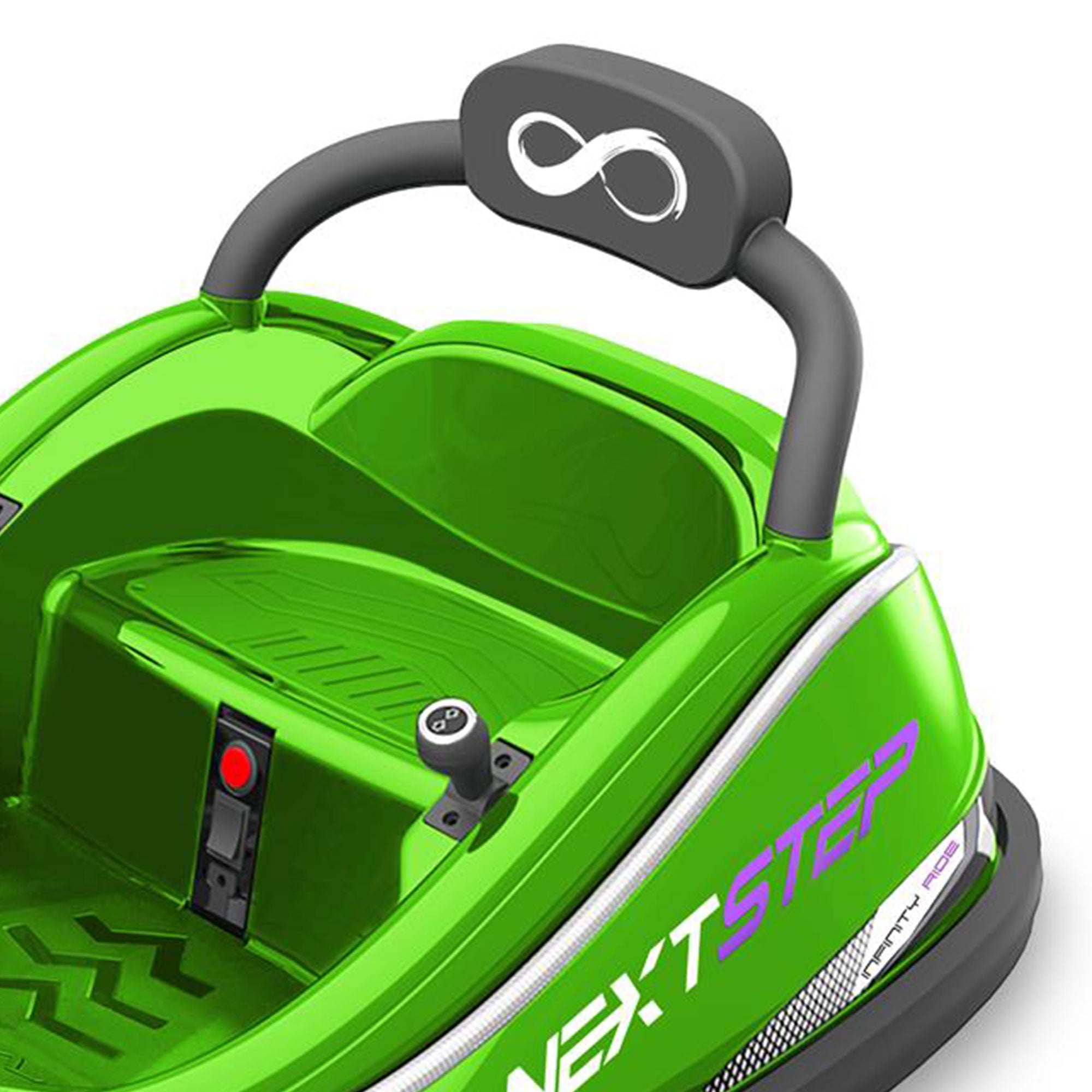 Serenelife 360 Degree Spinning Bumper Car w/Adjustable Belt & Controls, Green - VMInnovations