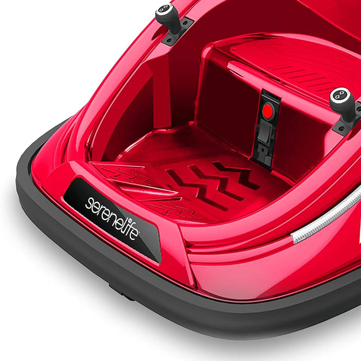 Serenelife 360 Degree Bumper Car w/Adjustable Belt & Controls, Red (Open Box) - VMInnovations