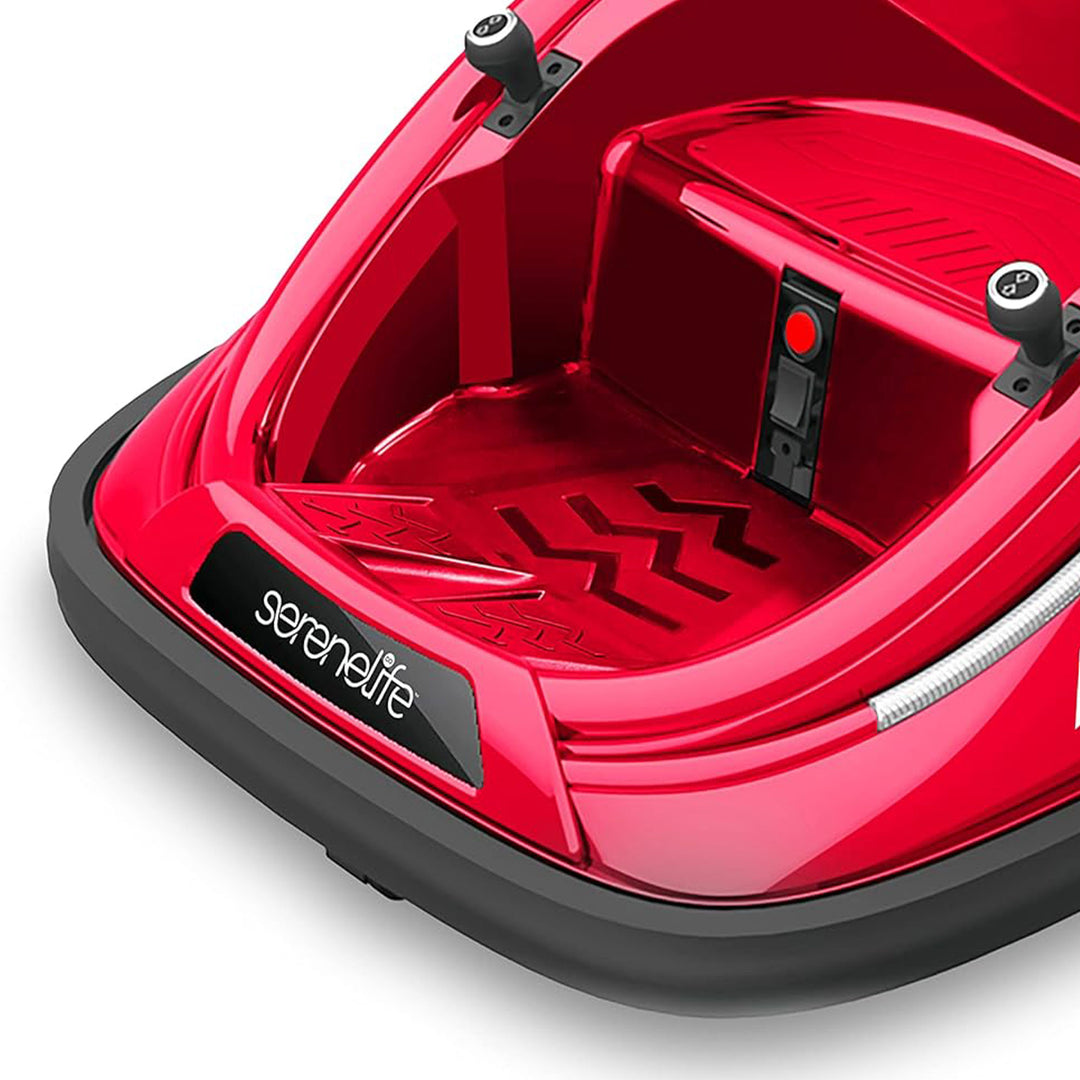 Serenelife 360 Degree Bumper Car w/Adjustable Belt & Controls, Red (Open Box)