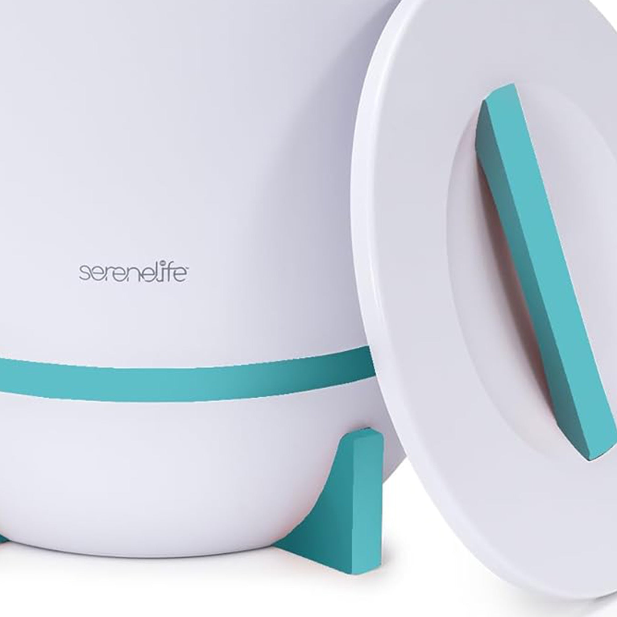 Serenelife Touch Towel Warmer w/Fragrant Disc Holder & LED Ring, Blue (Used) - VMInnovations