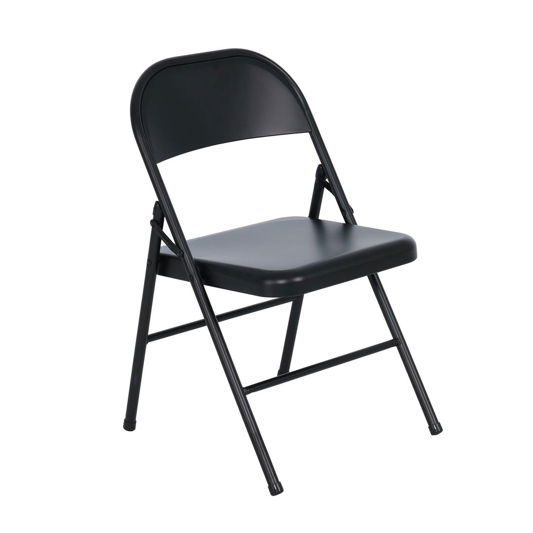 Peakform Steel Folding Chair w/Leg Braces Construction and Foot Caps, 6pk (Used)