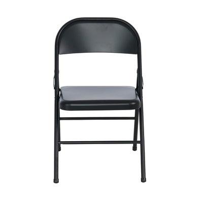 Peakform Steel Folding Chair with Leg Braces and Foot Caps, 6 Pack (Open Box)