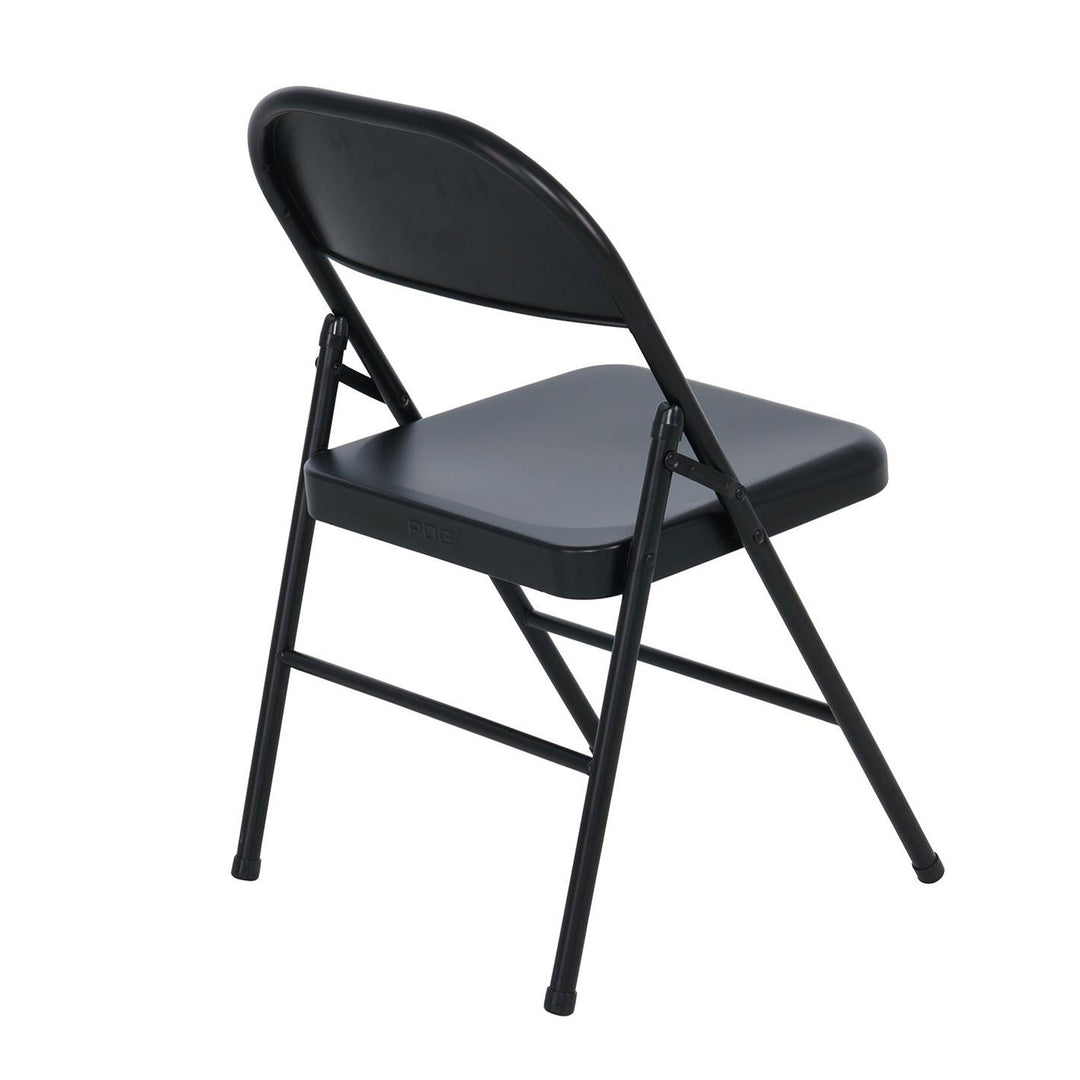 Peakform Steel Folding Chair w/Leg Braces Construction and Foot Caps, 6pk (Used)